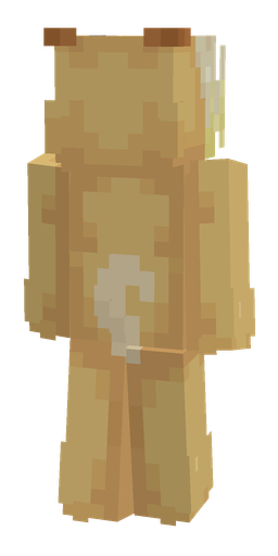Orange skin: body, back render
