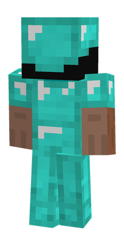 Black skin: body, back render