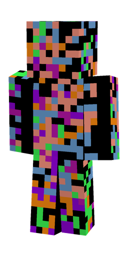 Blue skin: body, back render