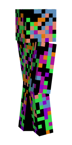Blue skin: body, left side render