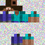Blue skin: raw texture render
