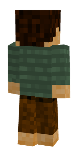 Brown skin: body, back render