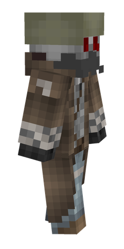 Brown skin: body, right side render