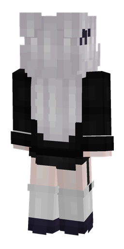 Black skin: body, back render