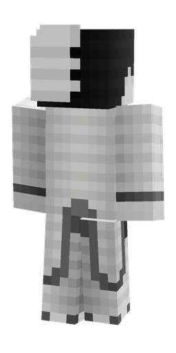 Black skin: body, back render