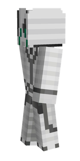Black skin: body, left side render