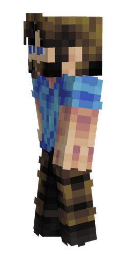 Black skin: body, left side render