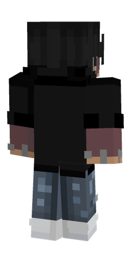 Black skin: body, back render