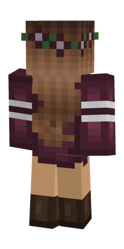 Brown skin: body, back render