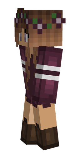 Brown skin: body, left side render