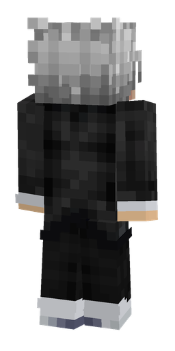 Black skin: body, back render