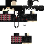 Black skin: raw texture render