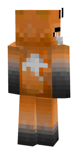Black skin: body, back render