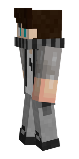 Black skin: body, left side render