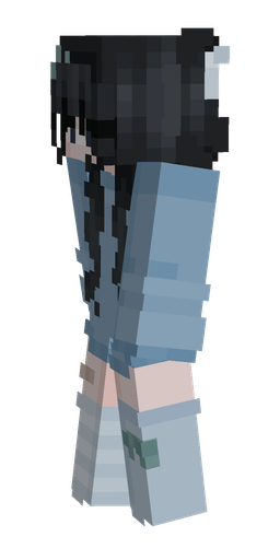 Black skin: body, left side render
