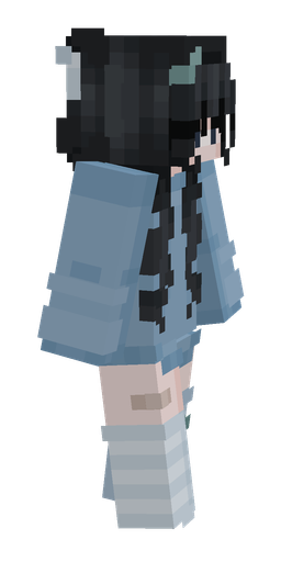 Black skin: body, right side render