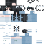 Black skin: raw texture render