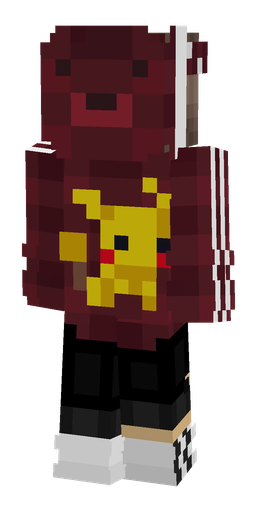 Black skin: body, back render