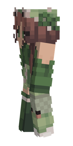 Green skin: body, left side render