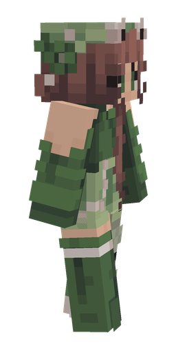Green skin: body, right side render
