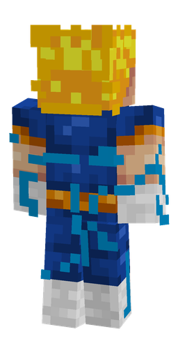 Blue skin: body, back render