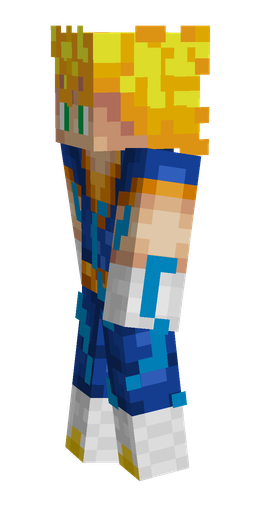 Blue skin: body, left side render