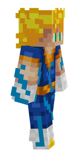 Blue skin: body, right side render