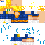 Blue skin: raw texture render