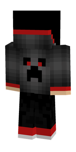 Black skin: body, back render