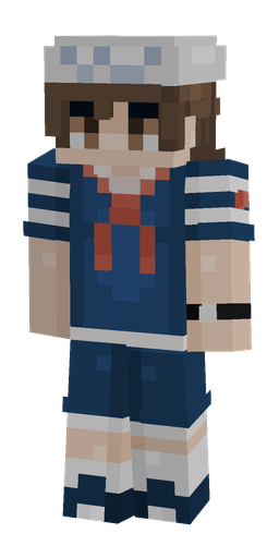 Blue skin: body, front render