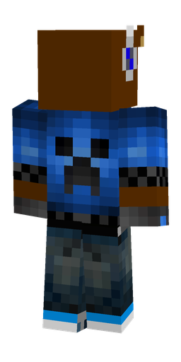 Black skin: body, back render