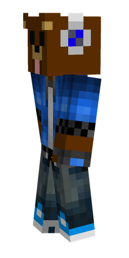 Black skin: body, left side render