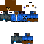 Black skin: raw texture render