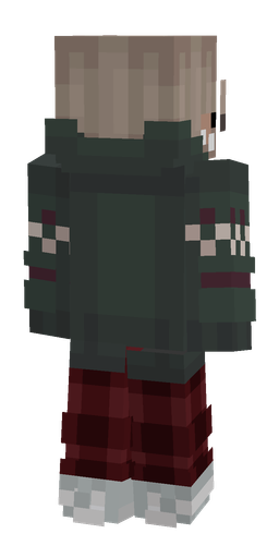 Black skin: body, back render