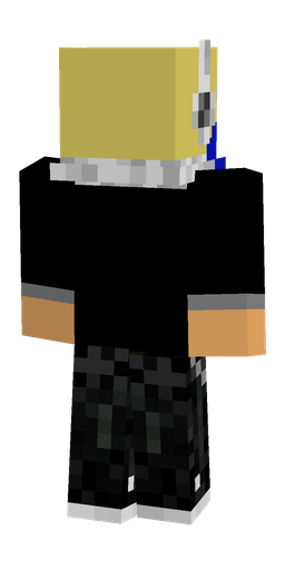 Black skin: body, back render