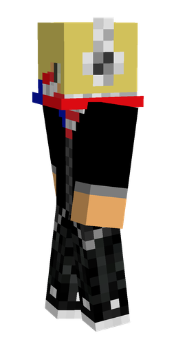 Black skin: body, left side render