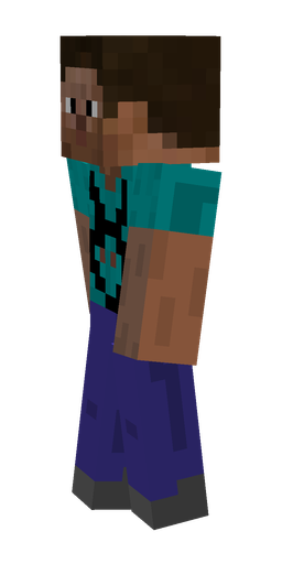 Black skin: body, left side render