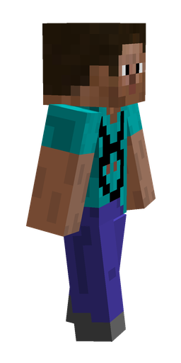 Black skin: body, right side render