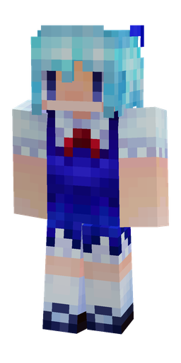 Blue skin: body, front render