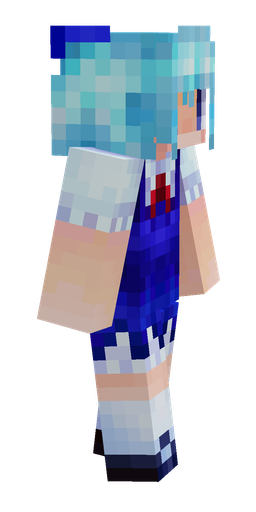 Blue skin: body, right side render