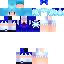 Blue skin: raw texture render