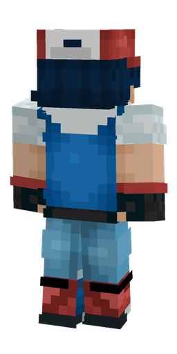 Blue skin: body, back render