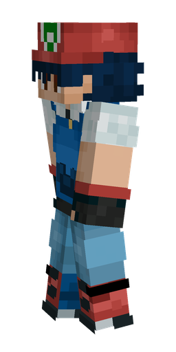 Blue skin: body, left side render