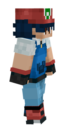 Blue skin: body, right side render