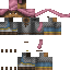 Black skin: raw texture render