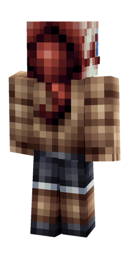 Black skin: body, back render