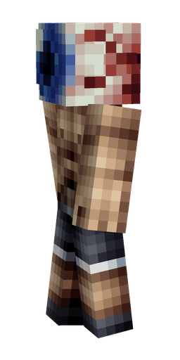 Black skin: body, left side render
