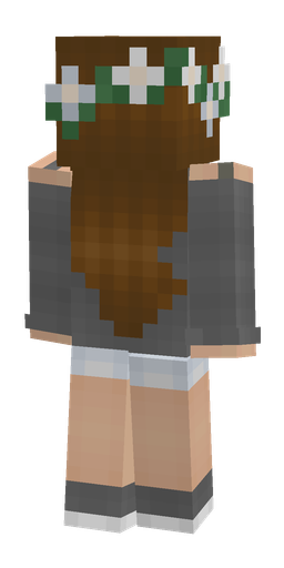 Brown skin: body, back render