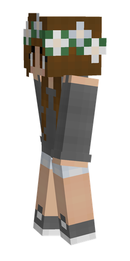 Brown skin: body, left side render