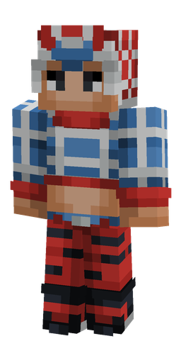 Blue skin: body, front render